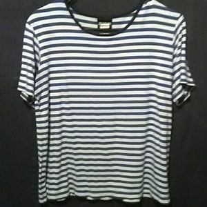 Blue and White Stripes Shirt